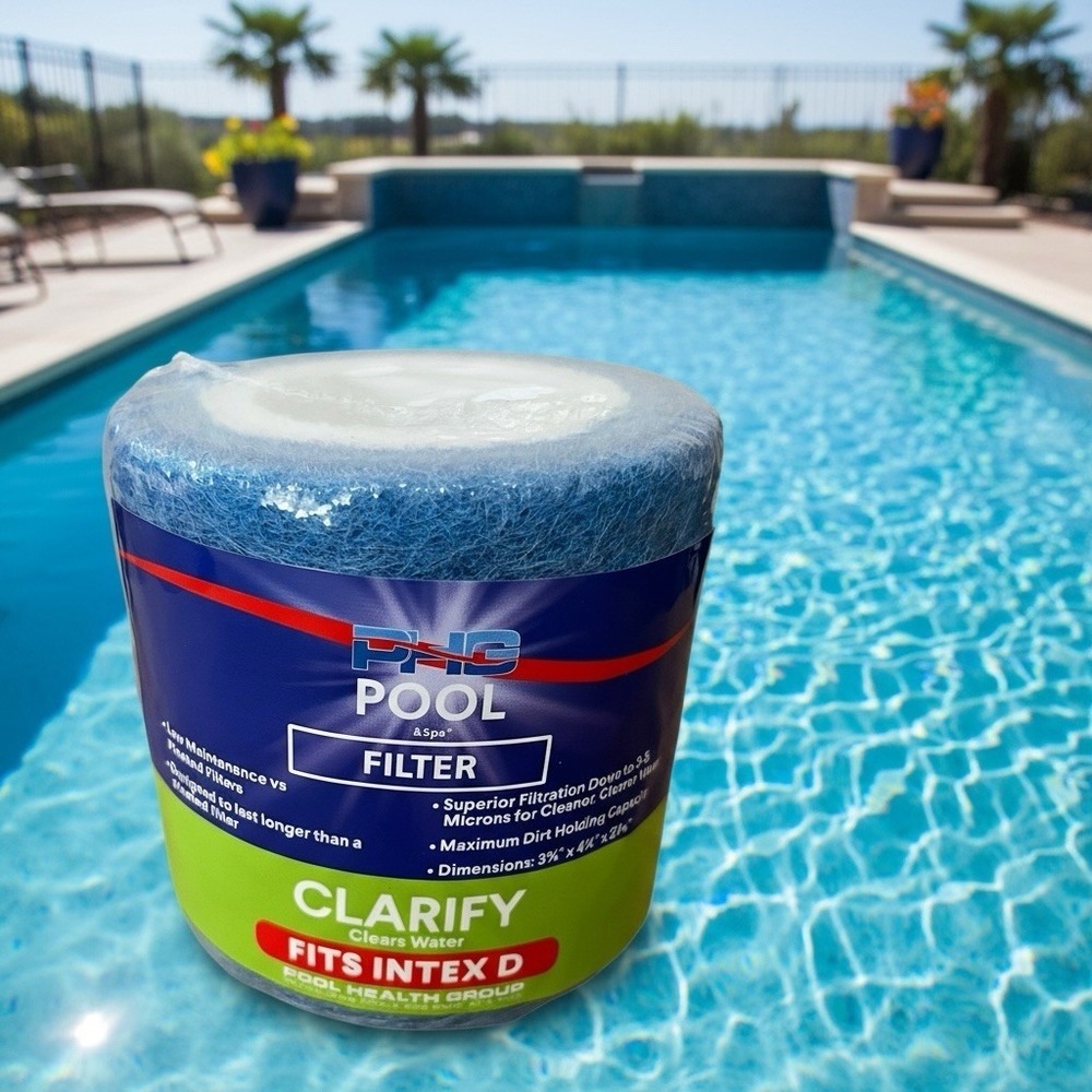 Clorox Pool & Spa Clarify FIts Intex D Filter 3.75" x4.25"x2 1/18" Dirt Algae